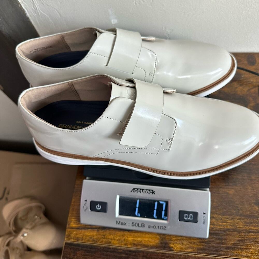 Cole Haan Women’s Grand Evolution Velox Modern Monk Loafers Optic White Size 8.5 - Picture 12 of 12